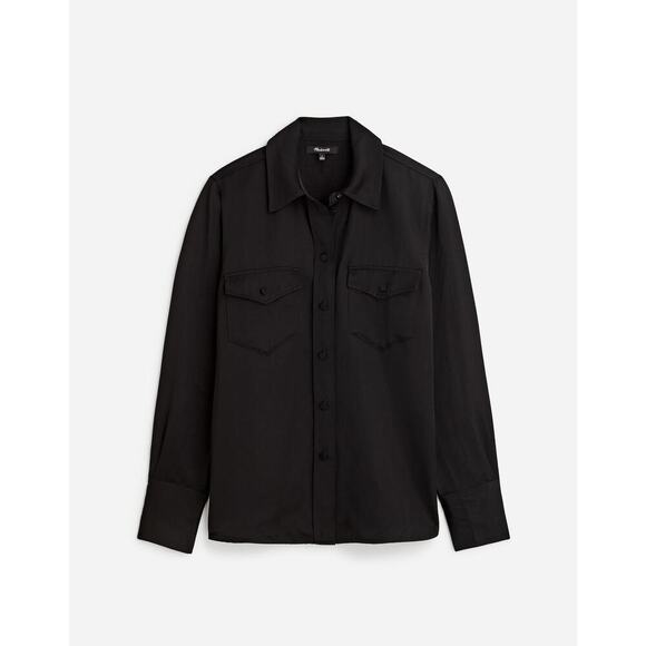 NWT Madewell Western Shirt in Linen Blend - MSRP $128 - Size 2 - Picture 4 of 4